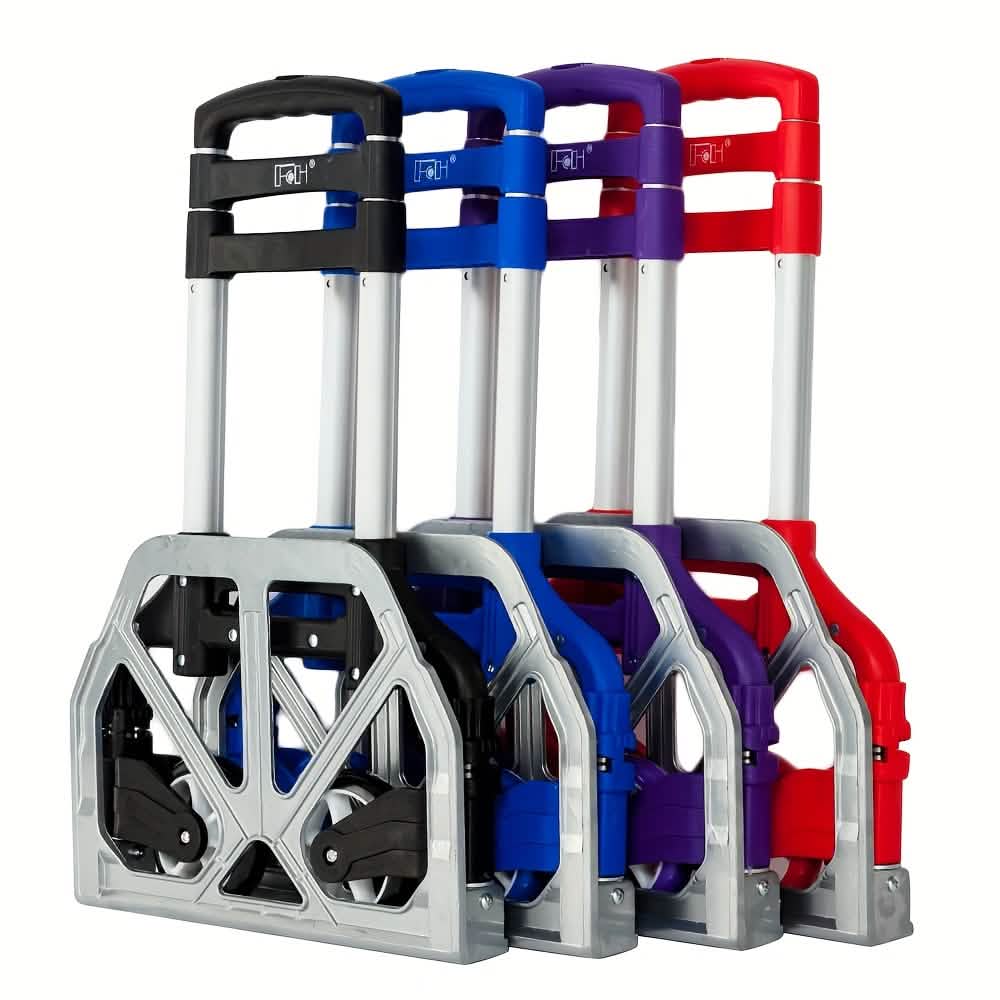 Folding Aluminum Hand Cart & Dolly – 165 lb Capacity, Lightweight & Portable