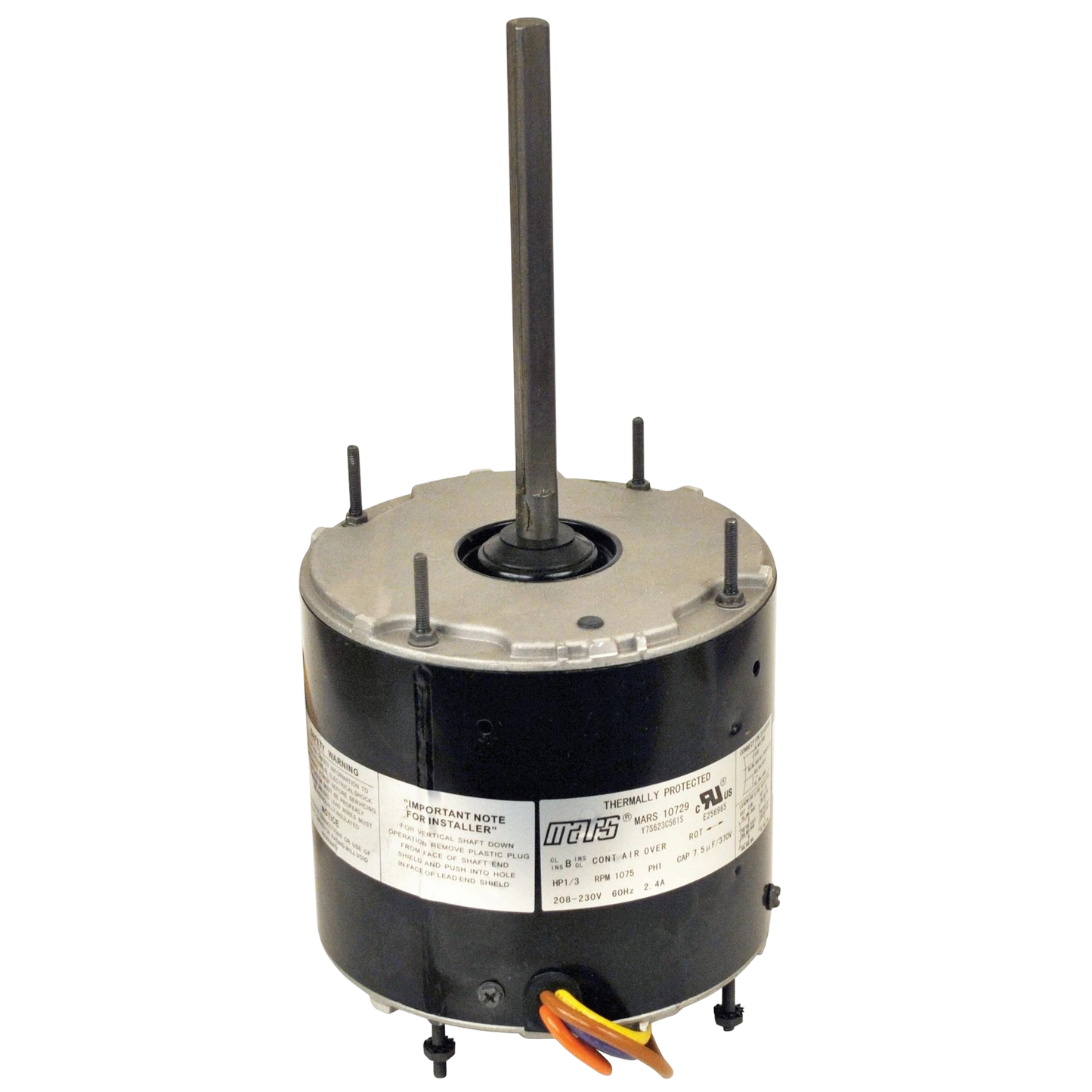 MARS 10404 1/4HP 825rpm Outdoor Condenser Fan Motor 8 poles, 1 shaft, TEAO Enclosed