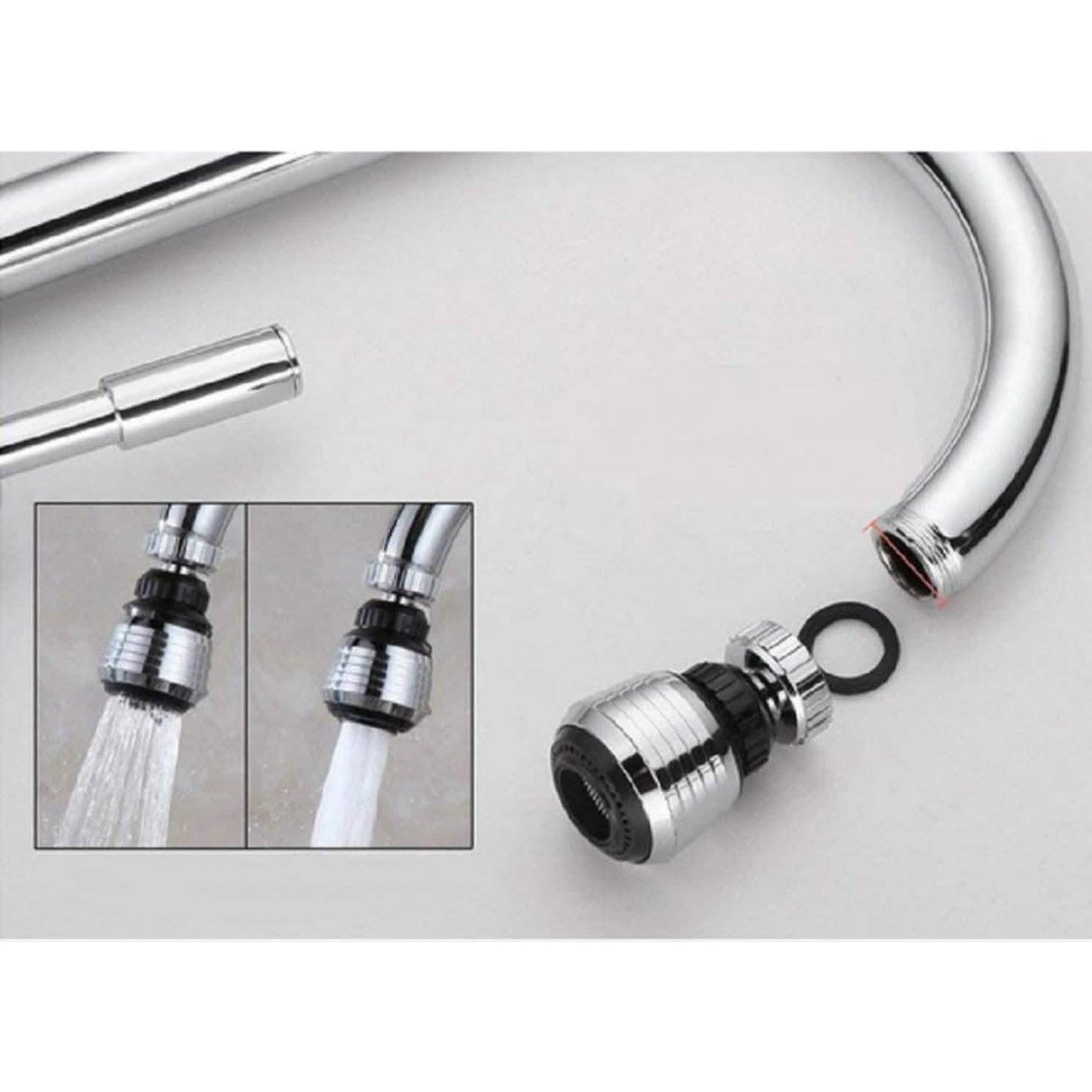 2-Pack: 360 Degree Swivel Faucet Aerator Deluxe Water Saving Faucet Sprayer