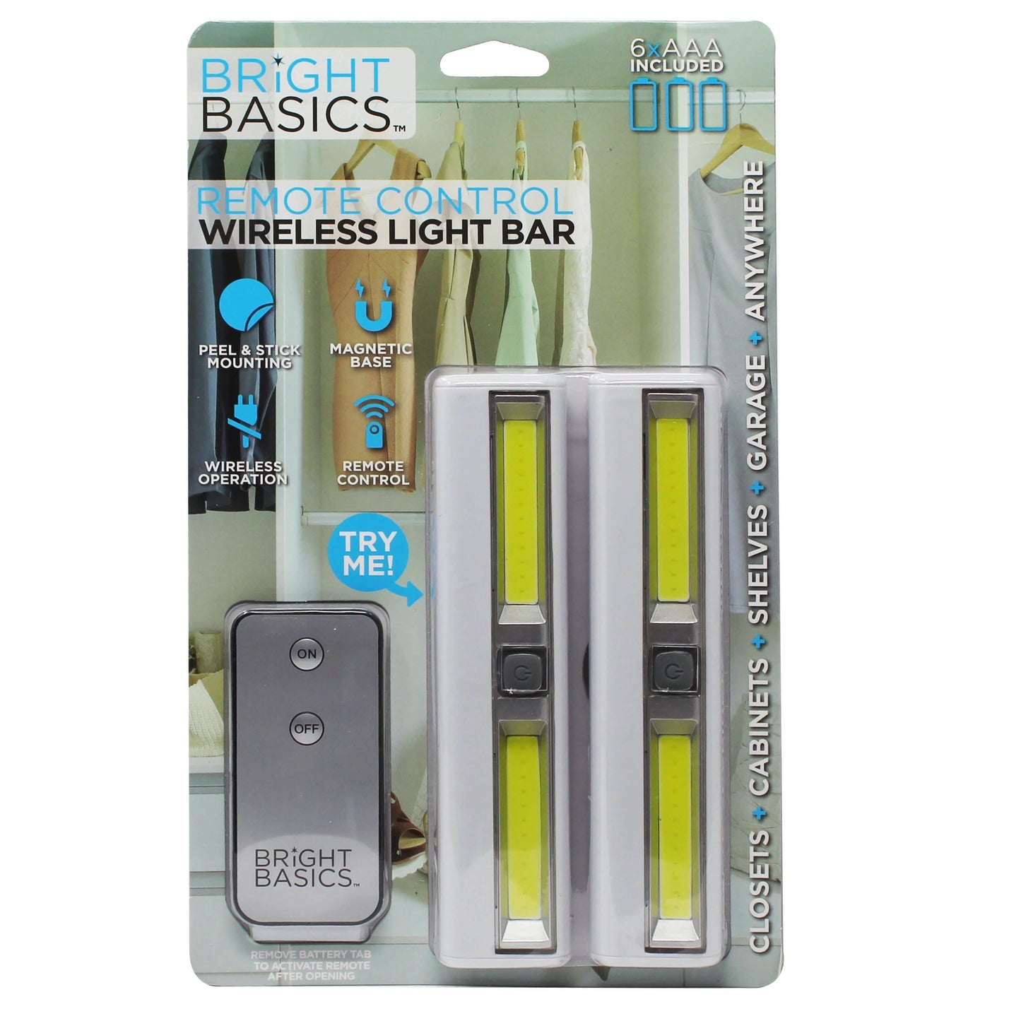 2-Pack: Bright Basics Ultra Bright Wireless Light Bars