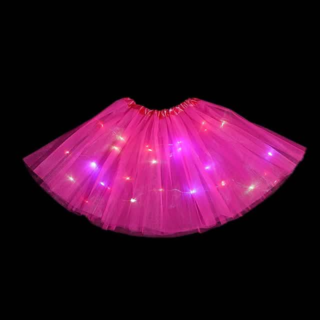 2-Piece: Girl's Skirt with LED Lights