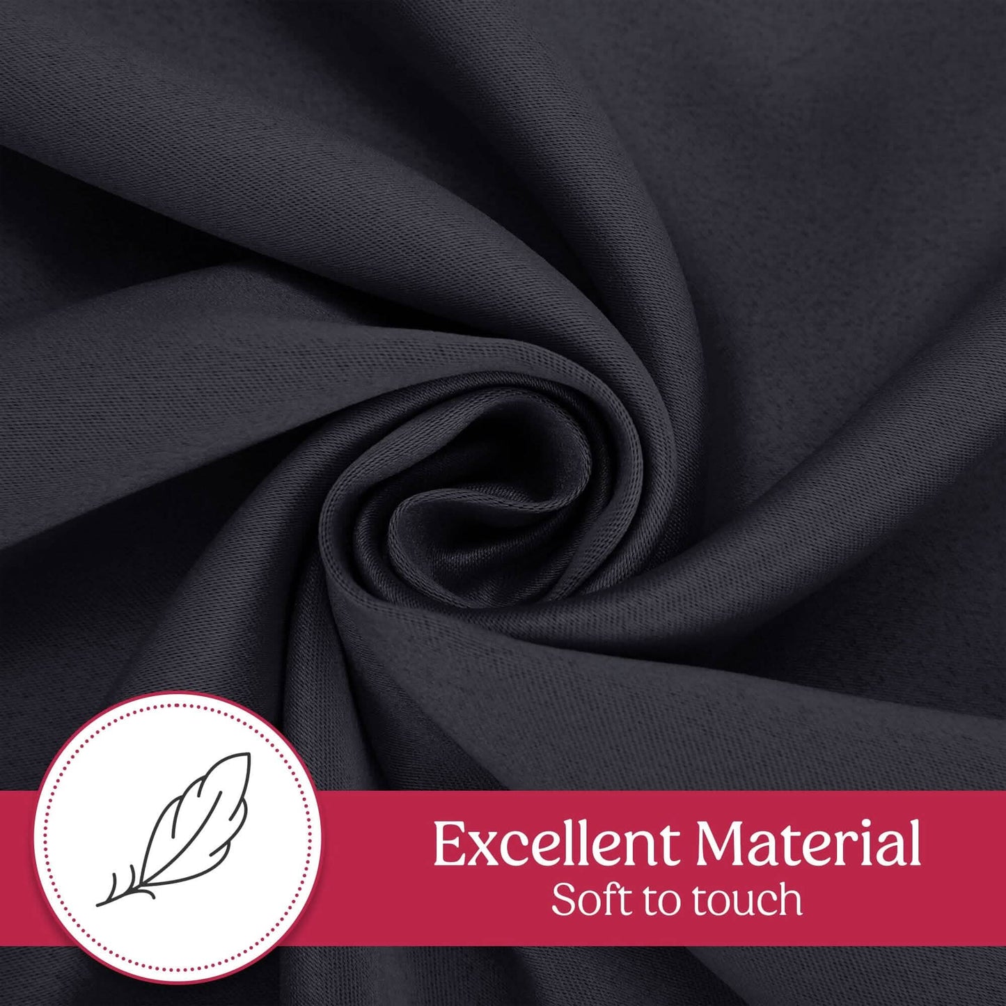 2-Piece Set: Blackout Curtains Double Panel Thermal Insulated Room Darkening Curtain Pair Grommet Top Design