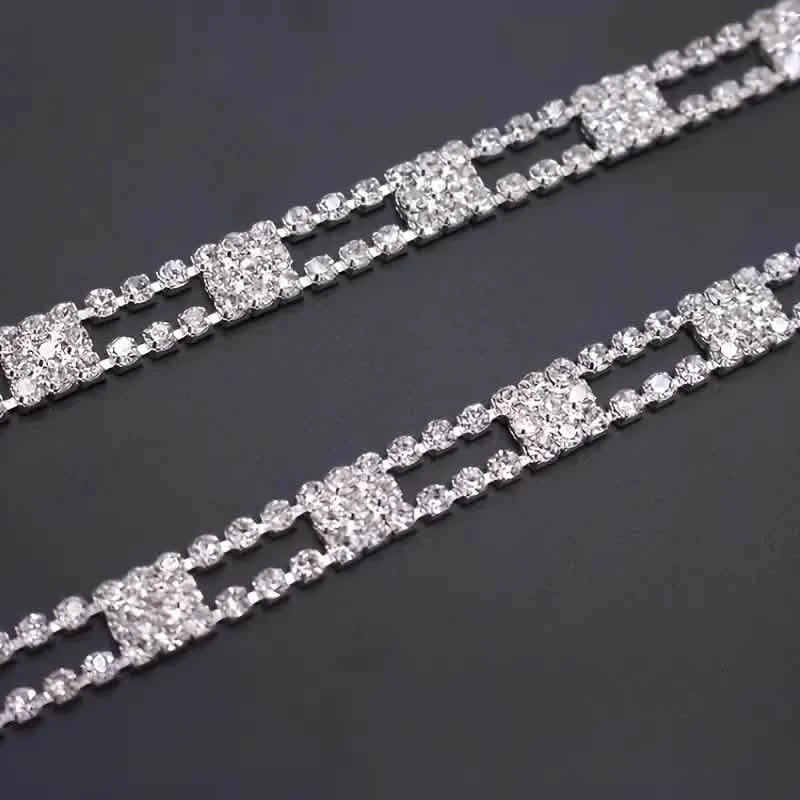 2-Piece Set: Elegant & Sexy Rhinestone Bra Straps