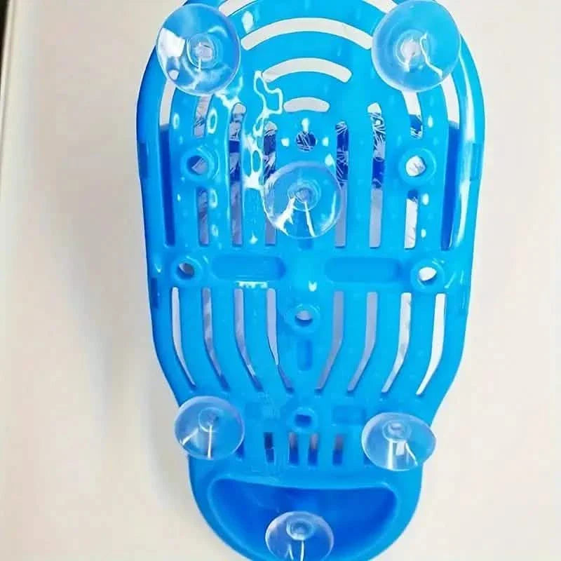 2-Piece Set: Foot Washing Brush Foot Scrub with Suction Cup