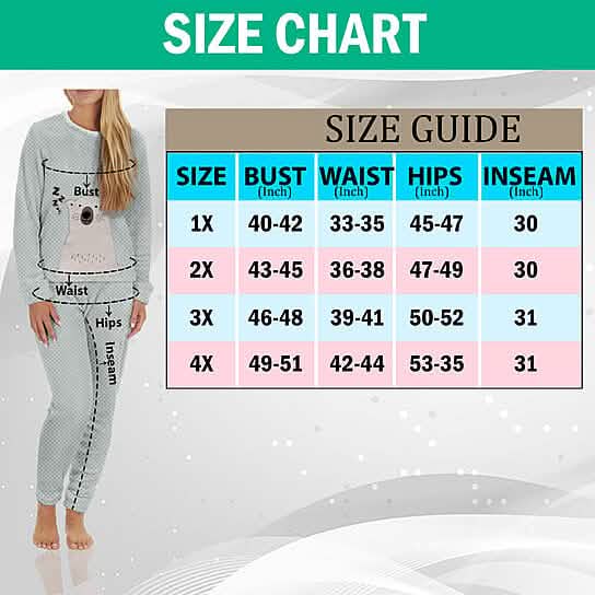2-Piece Set: Women's Plush Popcorn Knit Top and Jogger Pants Pajama Set (Plus Size)