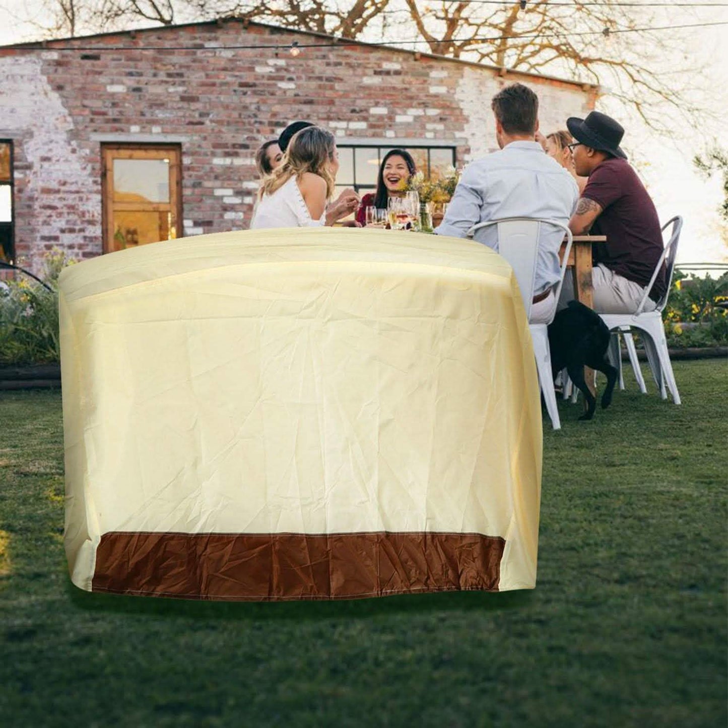 210D Waterproof Outdoor BBQ Grill Cover