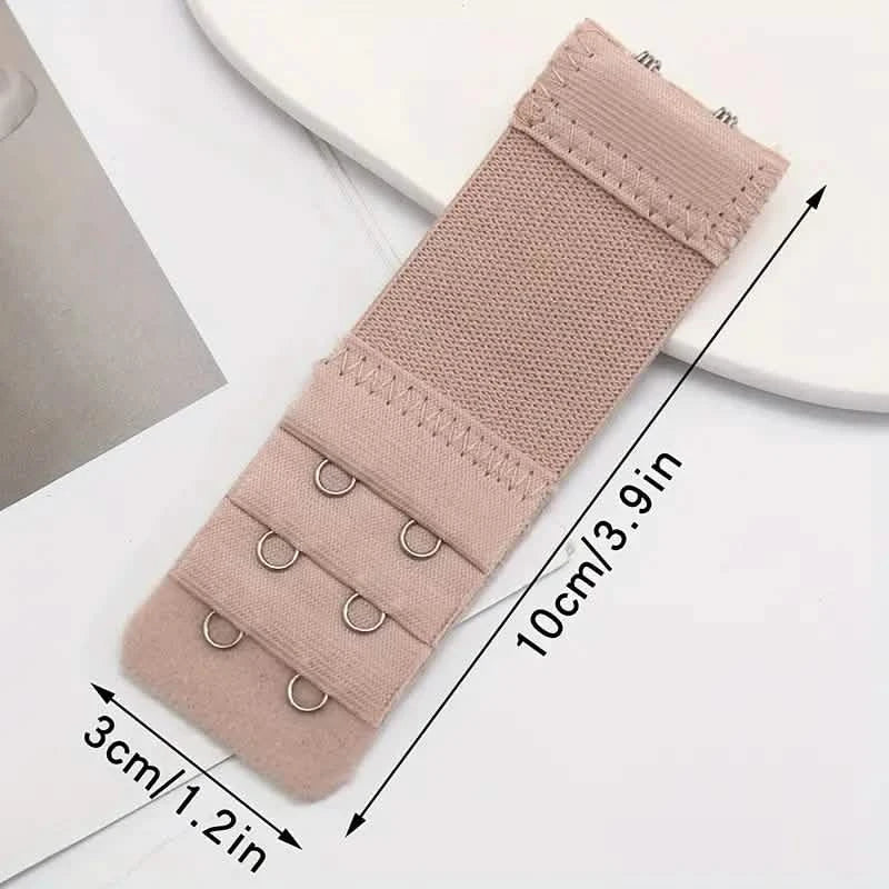 3-Pieces: Adjustable 2-Hook Bra Strap Extenders
