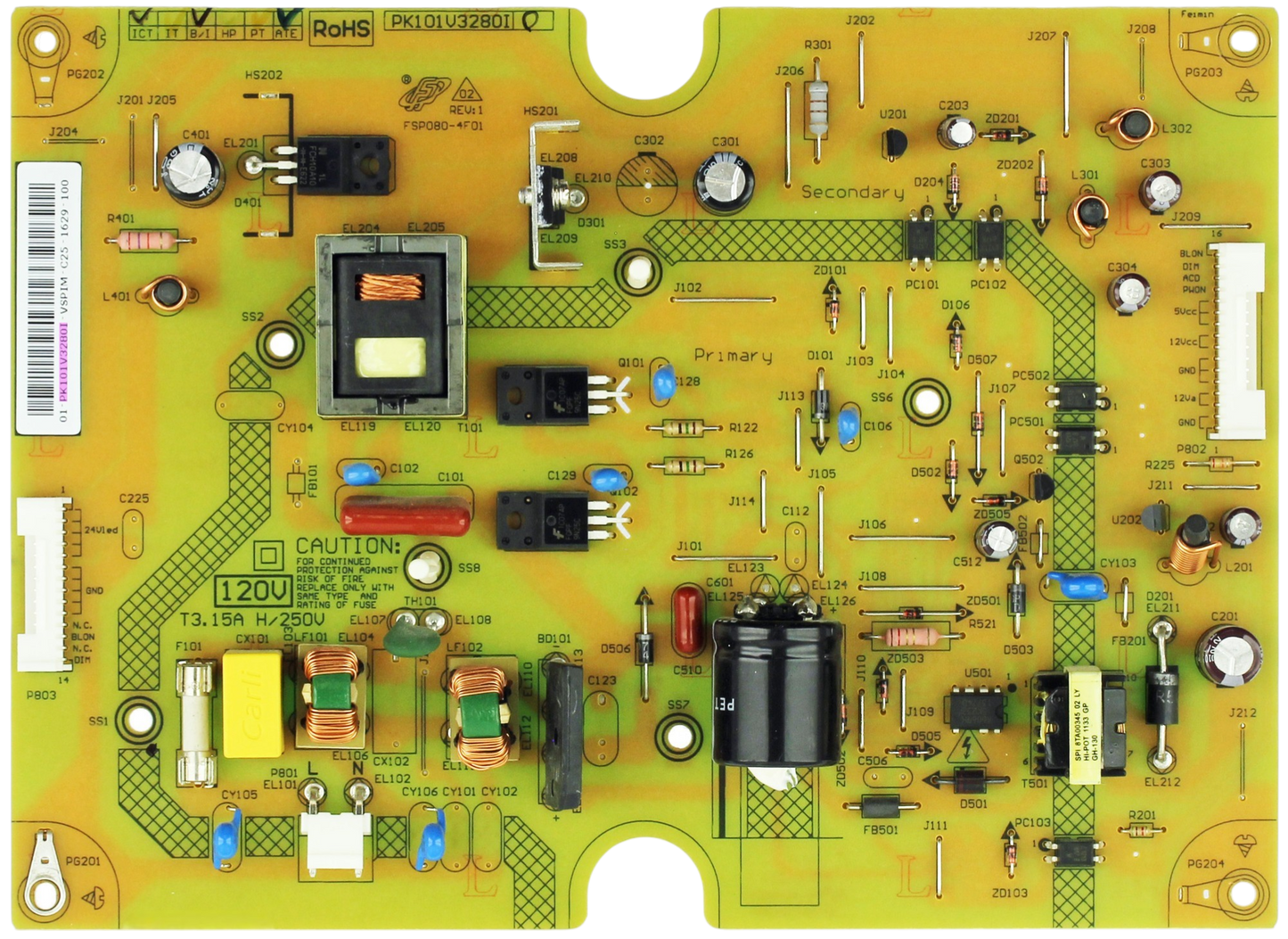 Toshiba PK101V3280I Power Supply