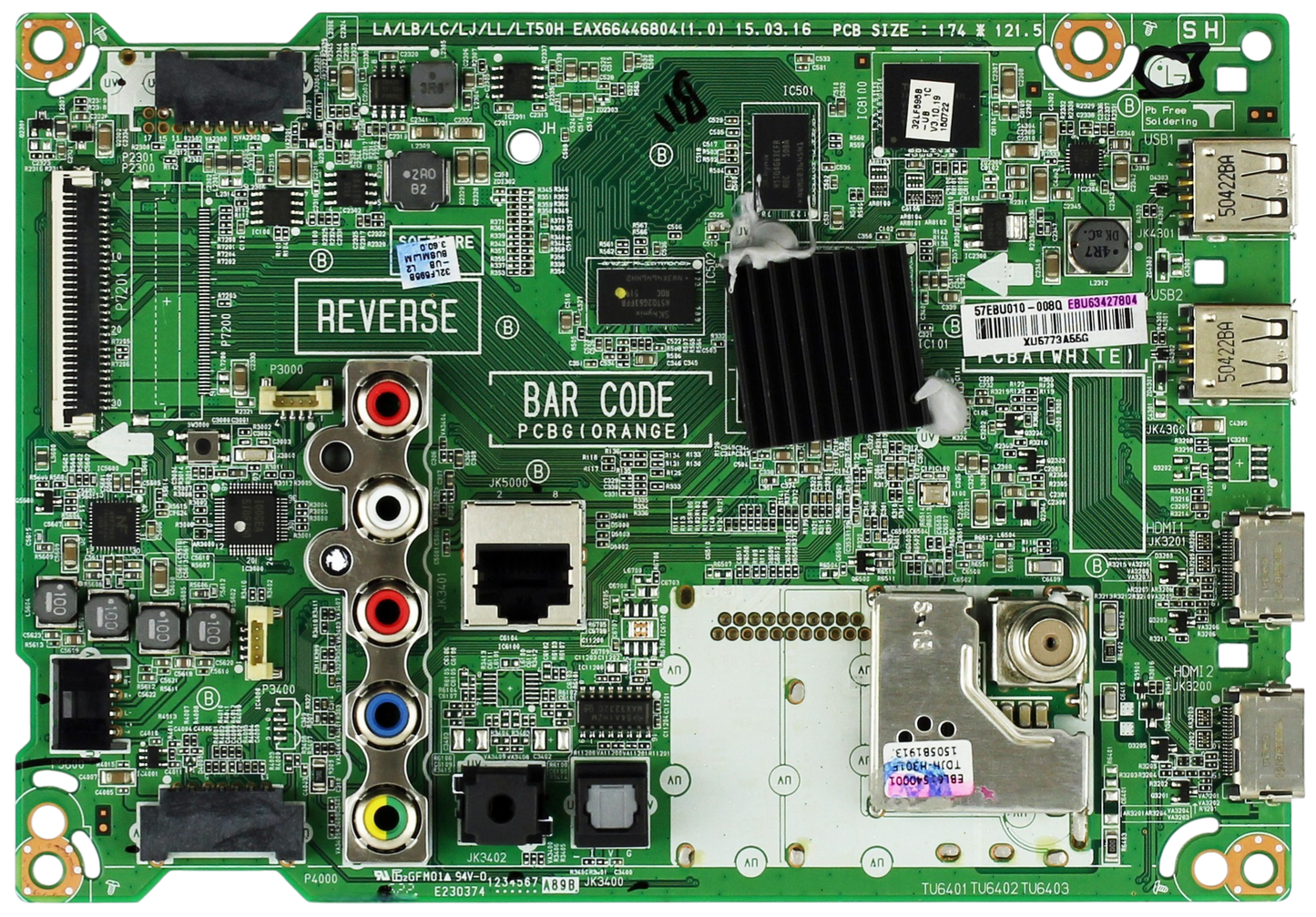 LG EBU63427804 (EAX66446804(1.0)) Main Board for 32LF595B-UB.BUSMLJM