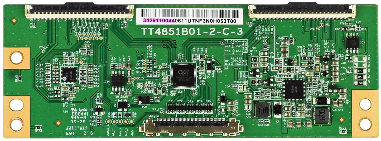 TCL Hitachi Insignia 34.29110.044 (T4851B01-2-C-3) T-Con Board