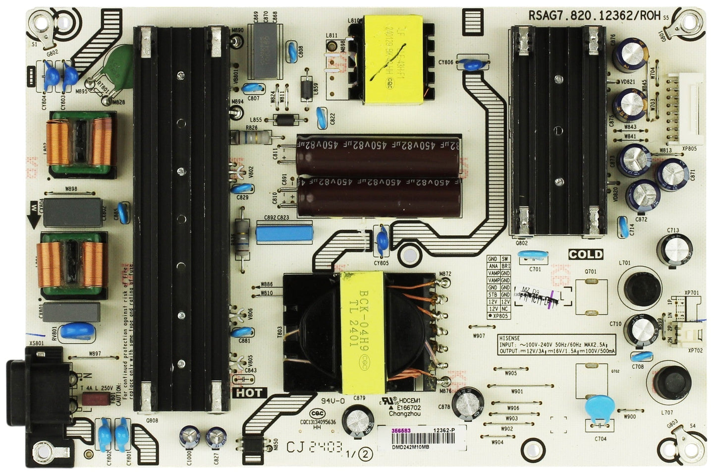 Hisense 356583 Power Supply Board