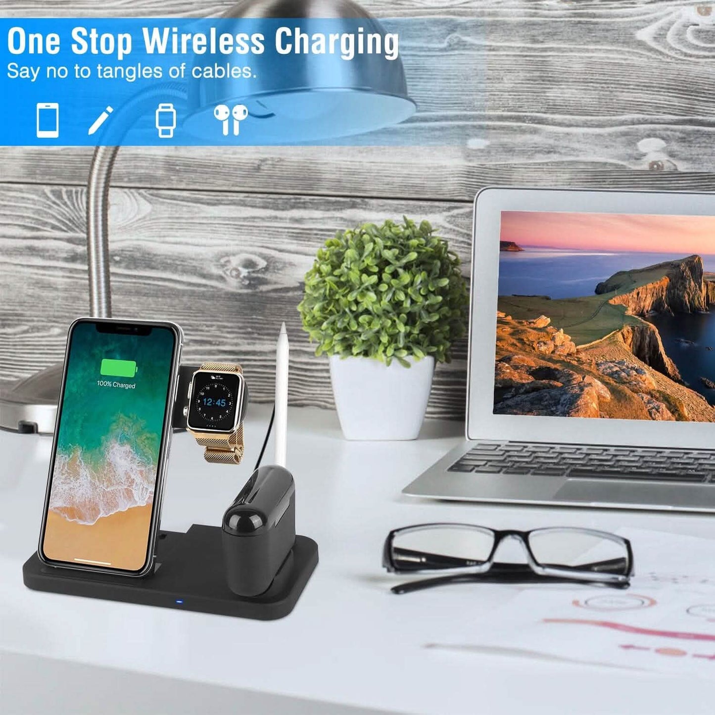 4-in-1 Foldable Wireless Charger