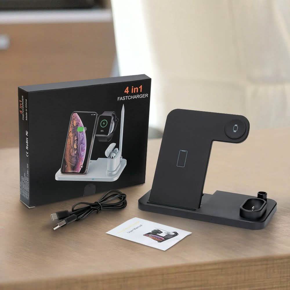 4-in-1 iPhone, Apple Watch, AirPods, Apple Pencil Wireless Qi Charger