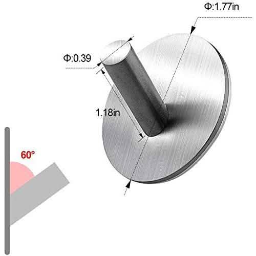 4-Pack: Heavy Duty Durable 304 Stainless Steel Wall Hangers
