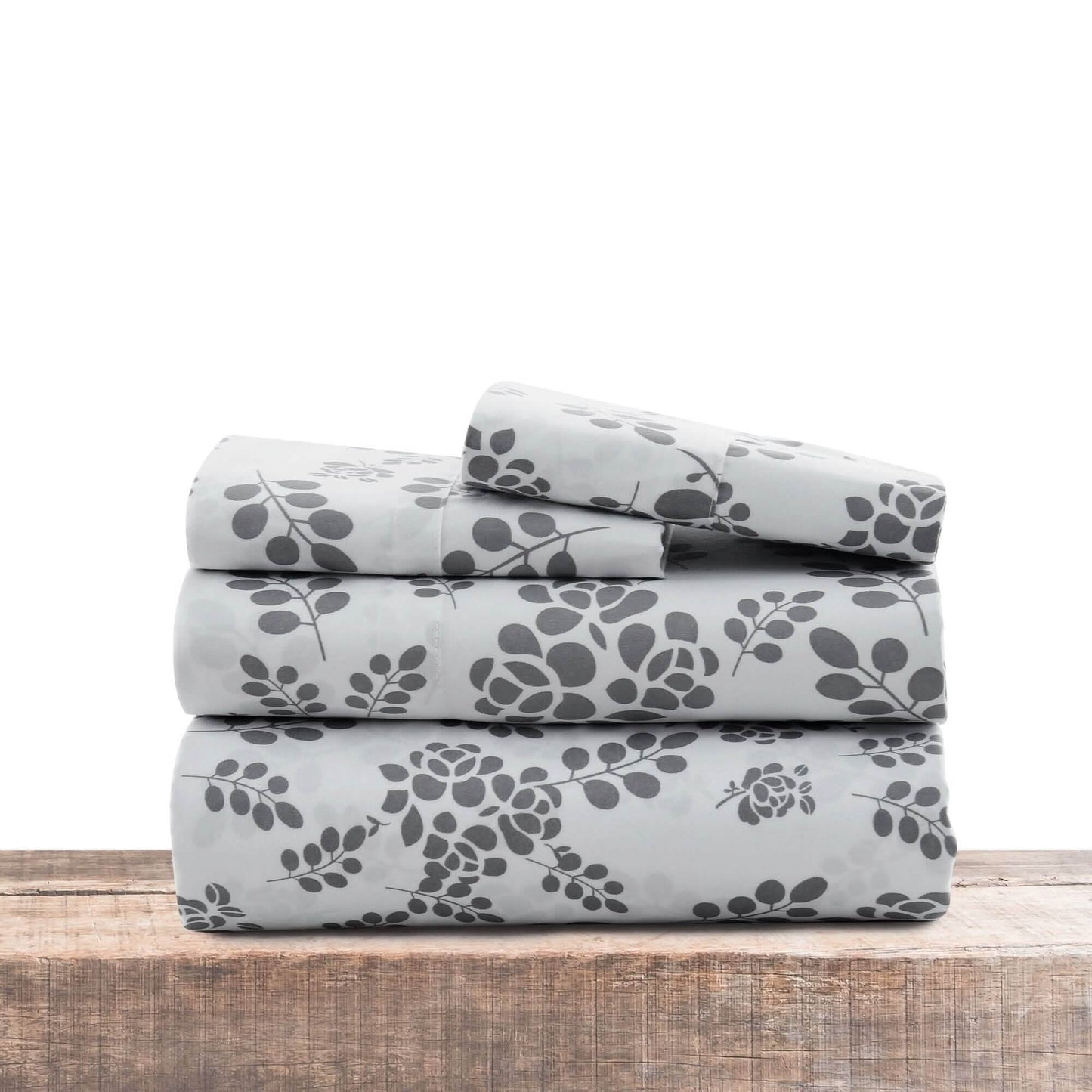 4-Piece Set: Floral Sheets Set Hypoallergenic Microfiber Ultra Soft Bed Sheets