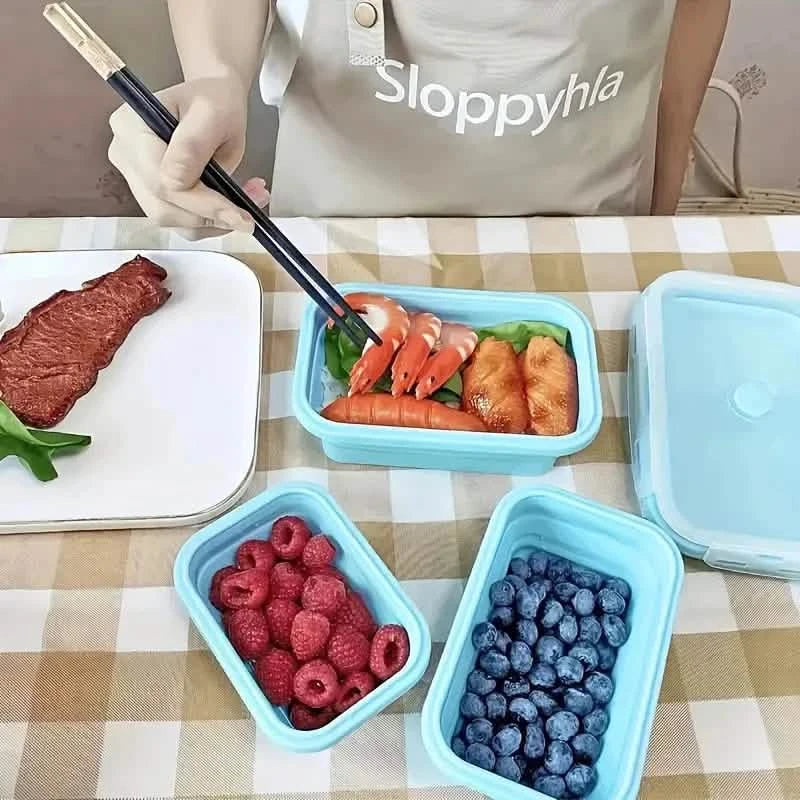 4-Piece Set: Plastic Food Storage Containers With Lids