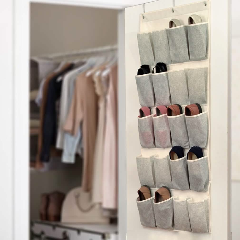 20 Pocket Over the Door Shoe Organizer