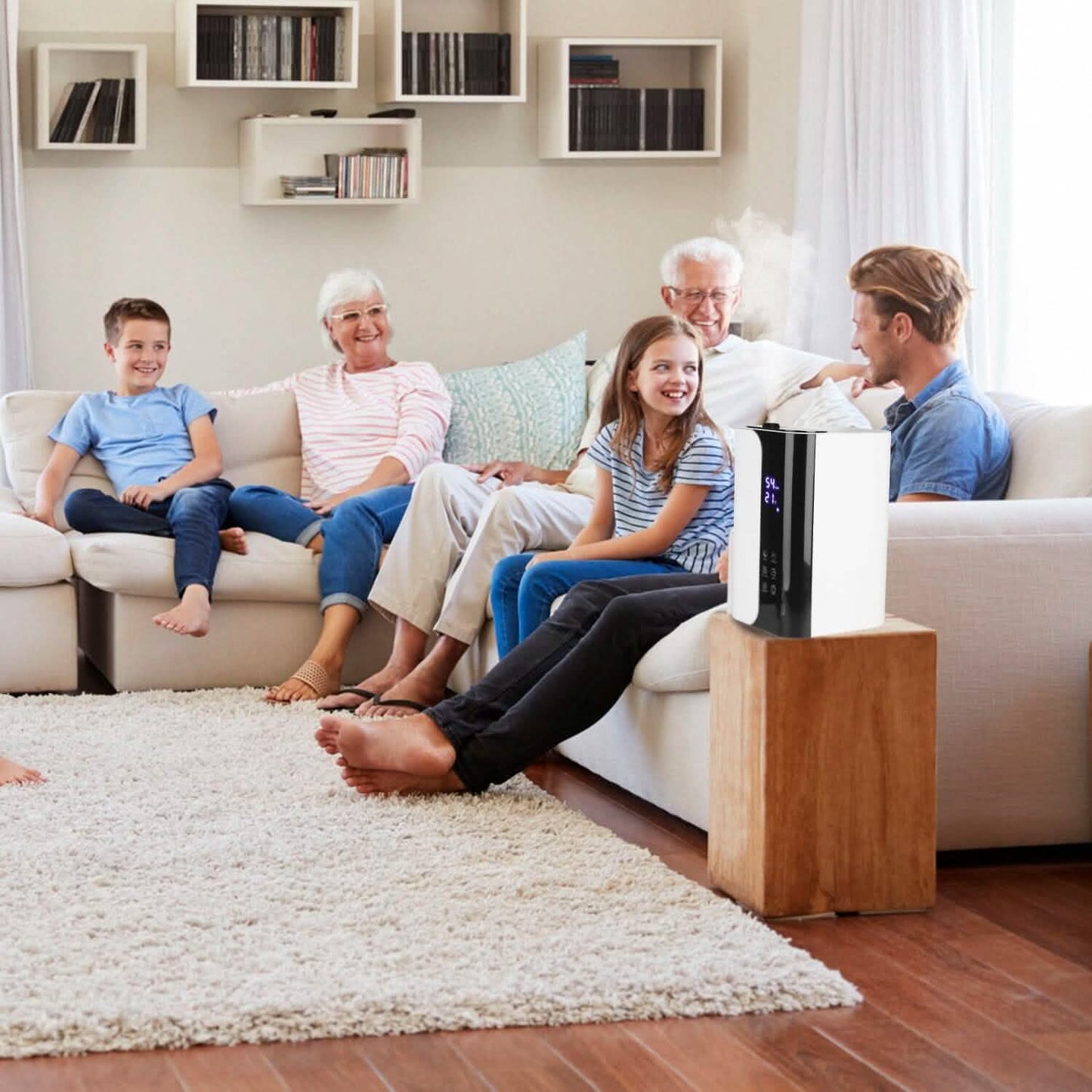 5L Gal Humidifier Top Fill Cool Mist with Essential Oils Diffuser Filter