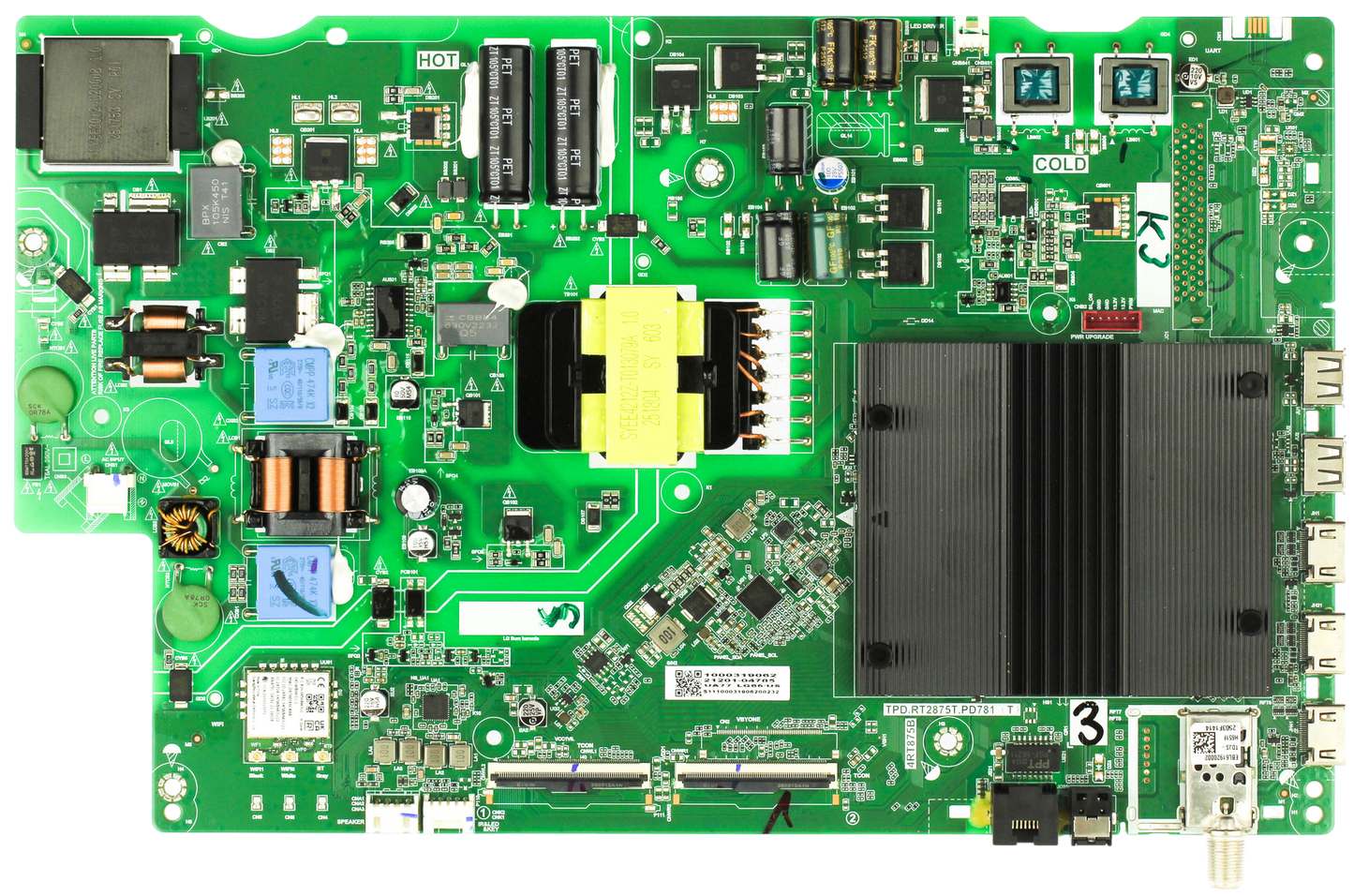 21201-04785 LG Main/Power Board, TPD.RT2875T.PD781, 65UA7700PUB.CUSFBH, 65UA7700PUB