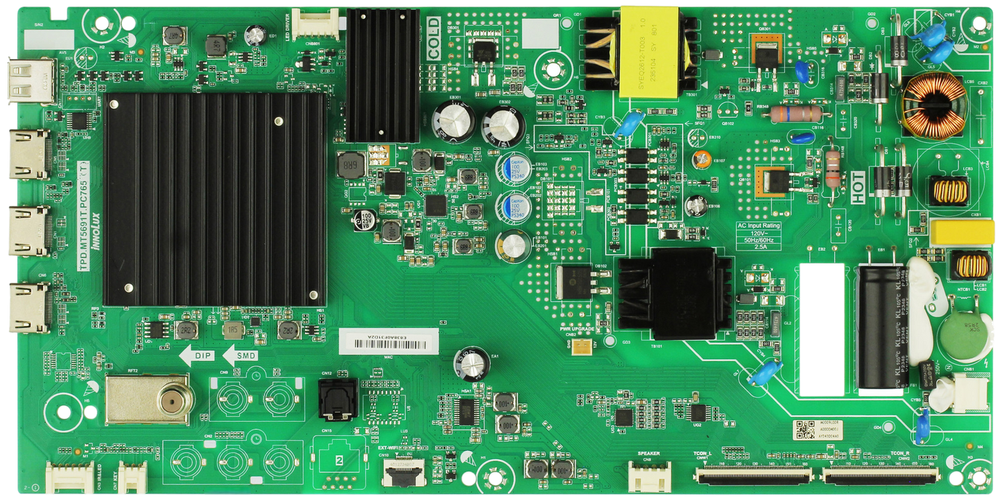 6M03A000EM00J Main Board / Power Supply V4K50M-0809 for Vizio