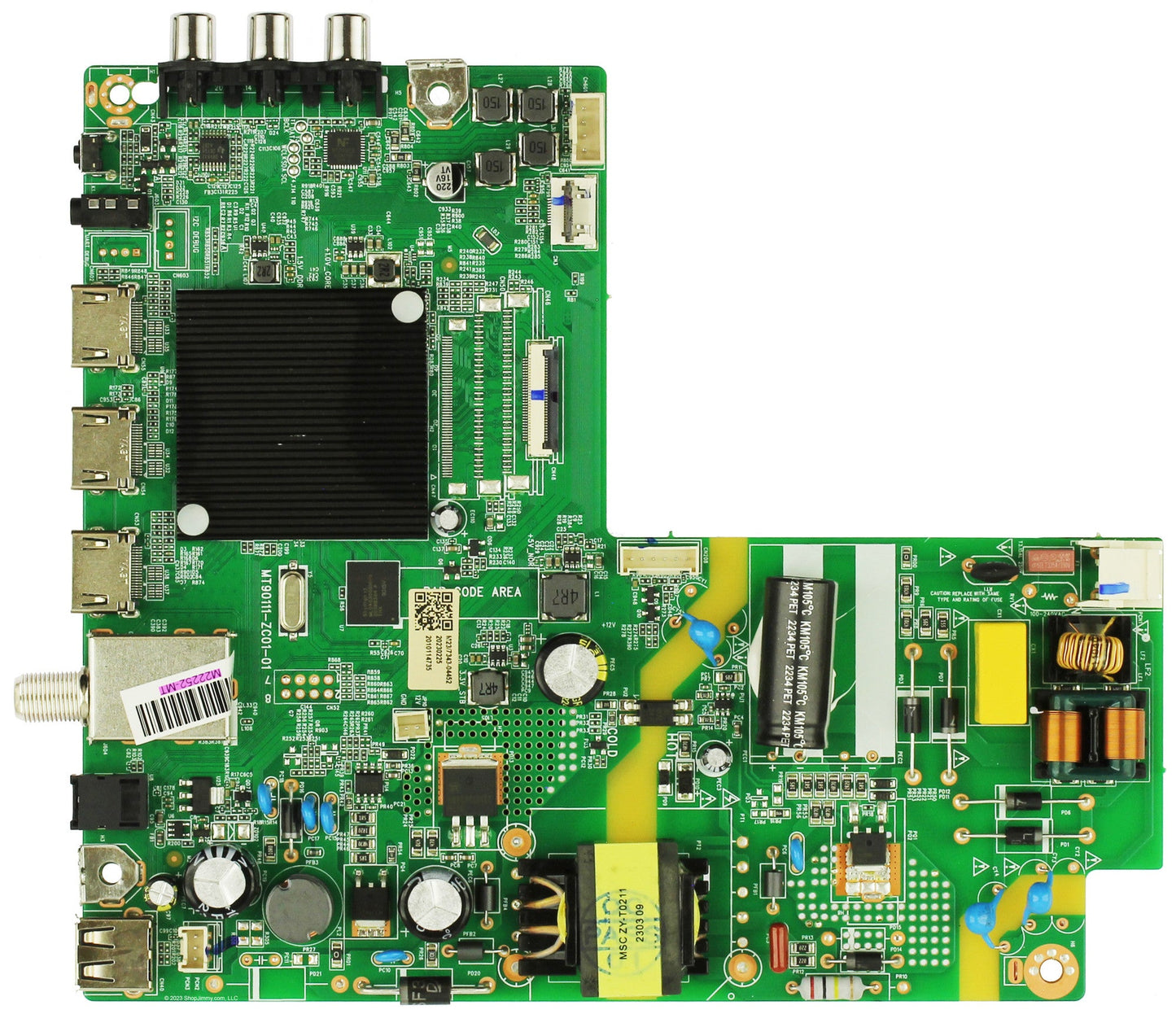 Onn 515C90111M23 M22252-MT Main Board/Power Supply for 100012589