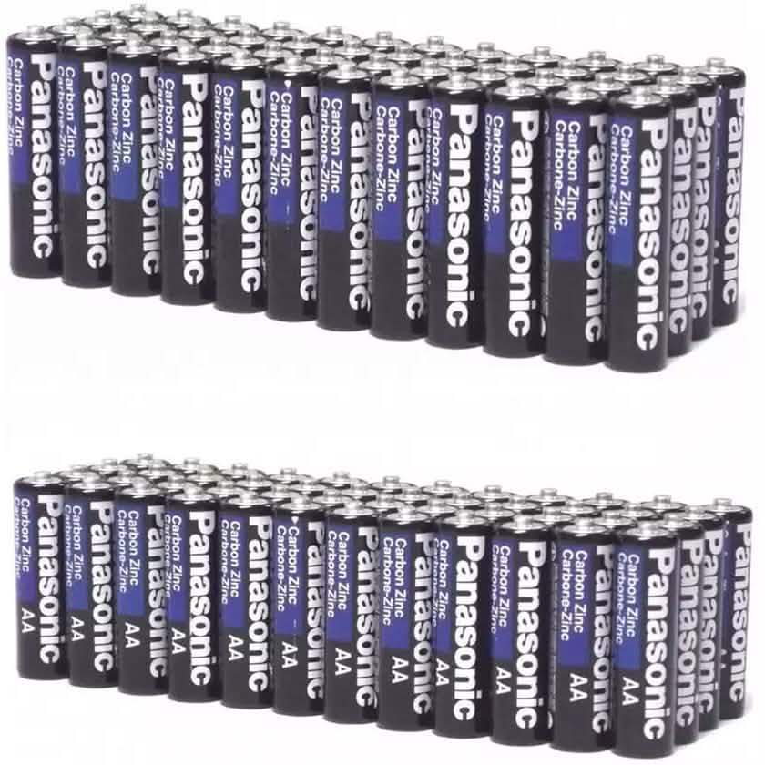 96-Pack: Panasonic Super Heavy Duty Batteries-Value Pack