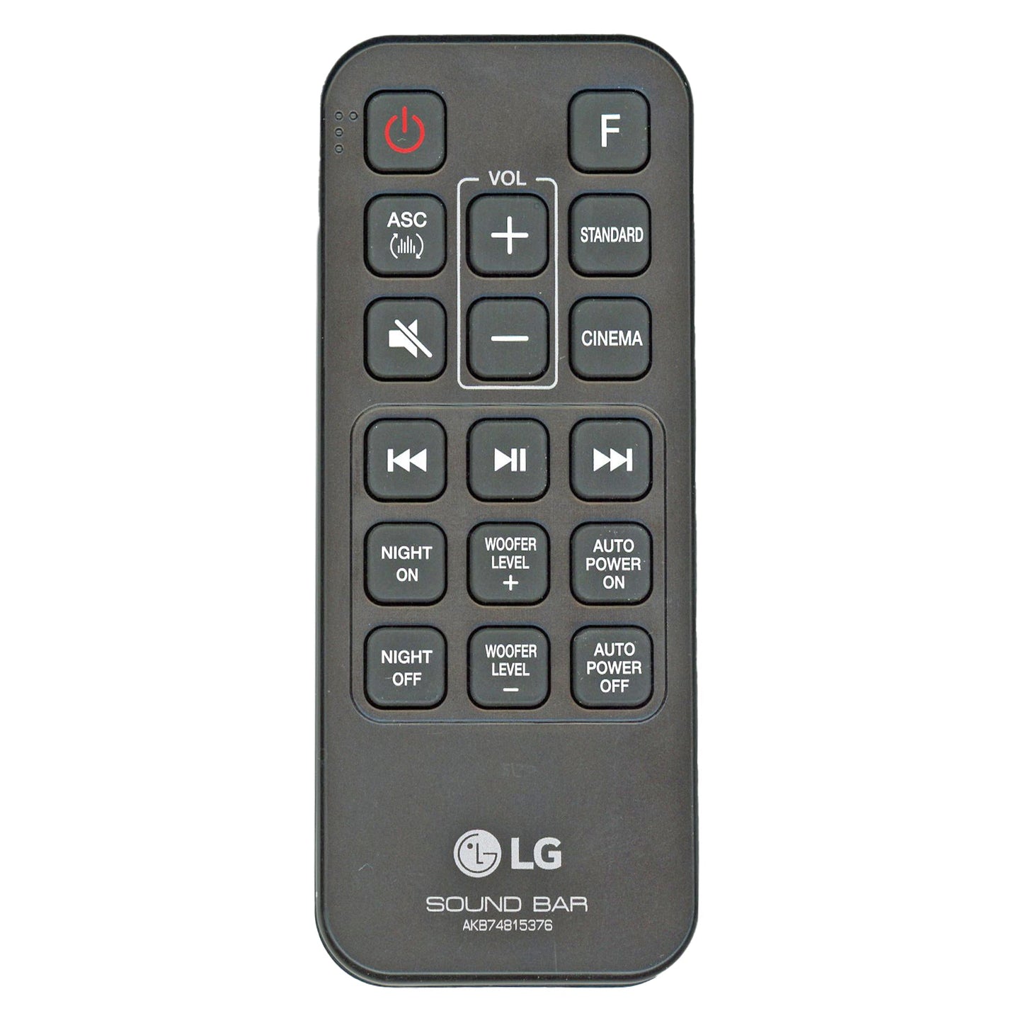 LG AKB74815376 Sound Bar Remote Control - AKB74815376