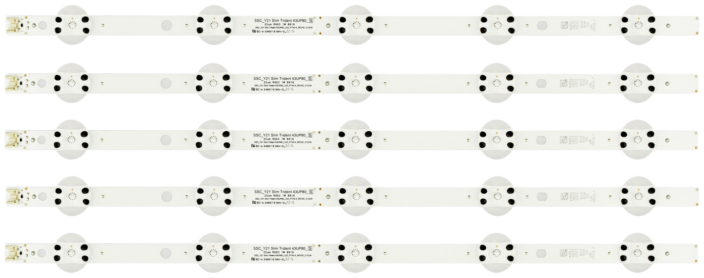 LG EAV65036501 LED Backlight Strips (5) 43UQ7590PUB