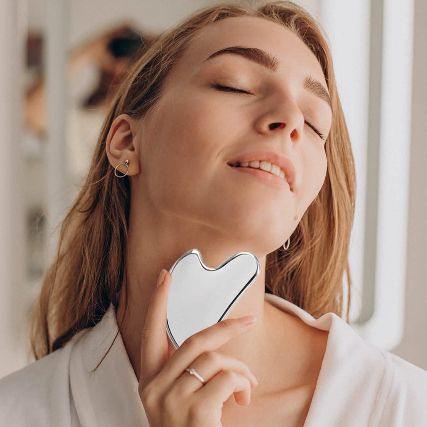 Stainless Steel Gua Sha Massage Scraper Tool For Facial Skin Care