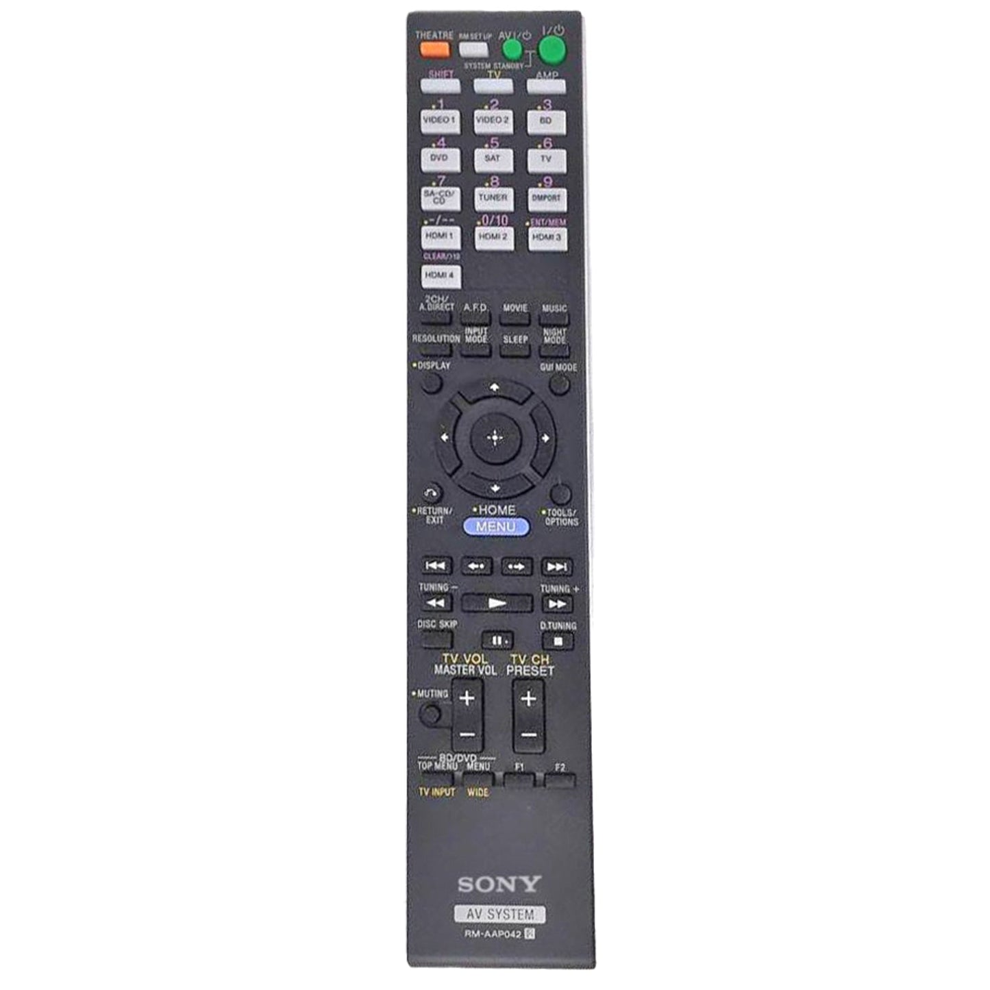 Sony RM-AAP042 Multi Channel A/V Receiver Remote Control - 148786211 - RMAAP042