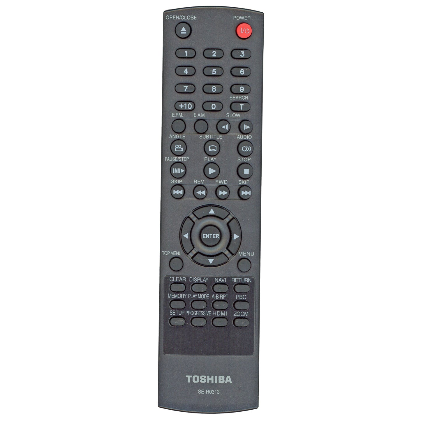 Toshiba SER0313 DVD Video Player Remote Control - AH700497