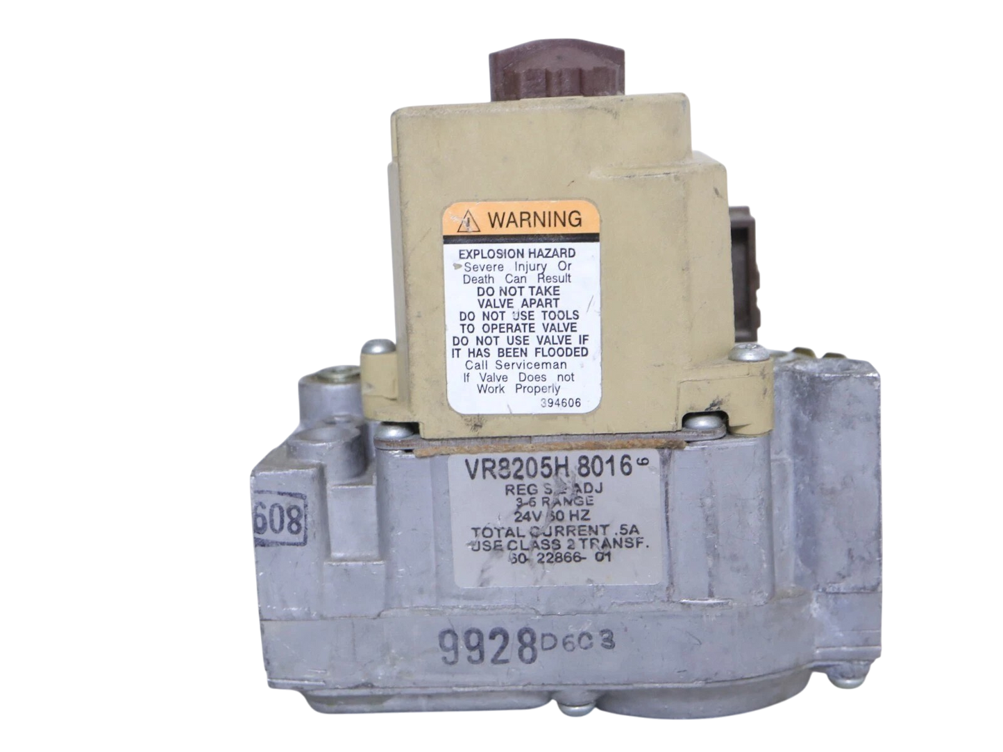 Honeywell VR8205H8016 Furnace Gas Control Valve 24V 60-22866-01