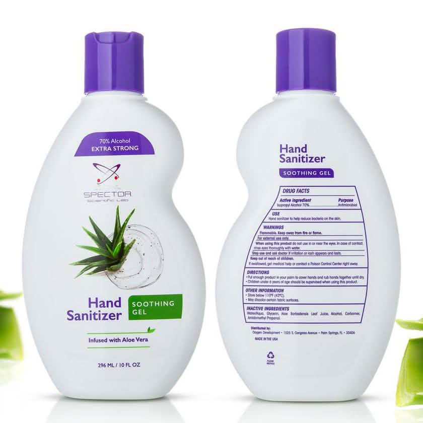 Anti-Bacterial Hand Sanitizing Gel with Aloe Vera and 70% Alcohol