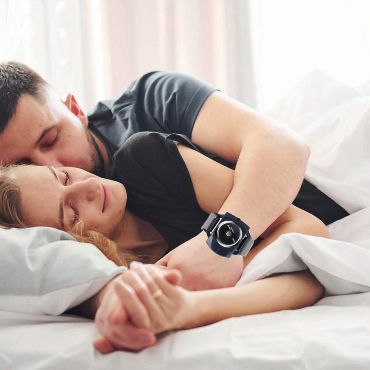 Anti-Snore Infrared Wristband with Conductive Film