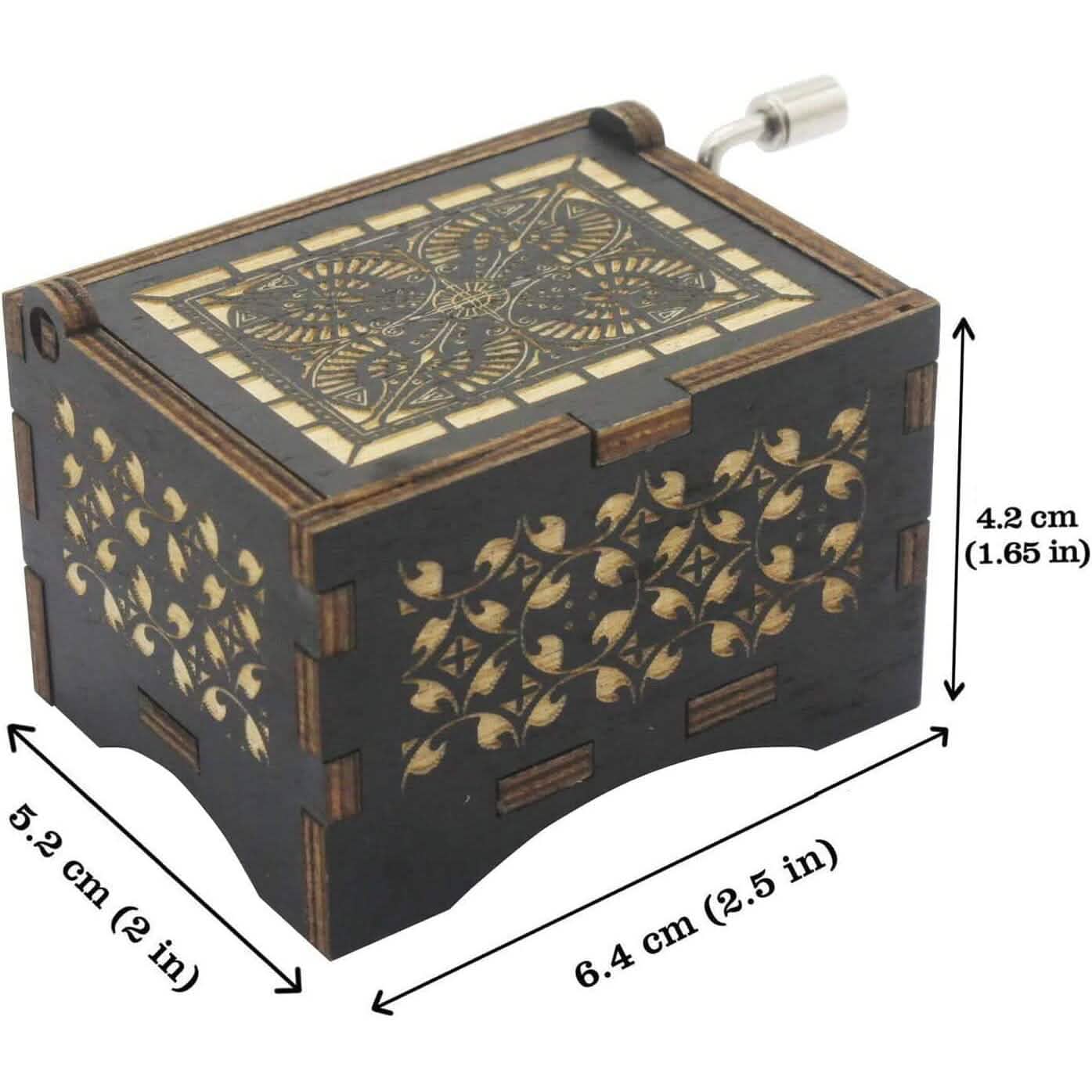 Antique Engraved Musical Box Can't Help Falling in Love