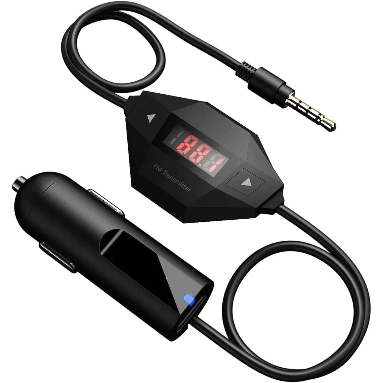 AUKEY FM Transmitter, Radio Adapter Car Kit with USB Car Charger
