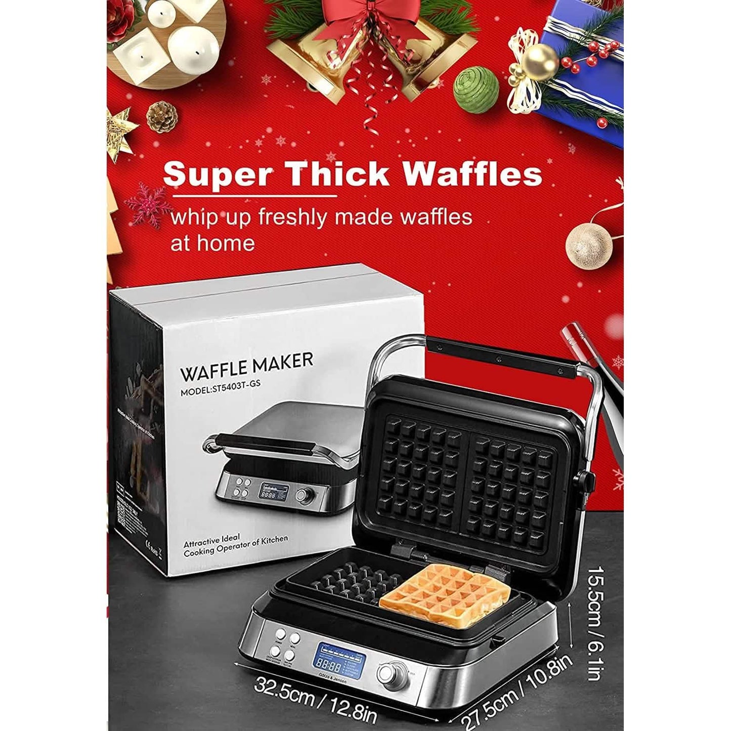 Belgian Waffle Maker Iron