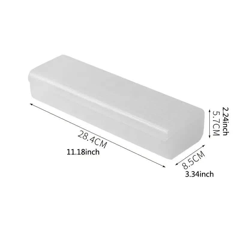 Cable Storage Box Large Capacity Transparent Multi-compartments Desktop Charging Cable Case