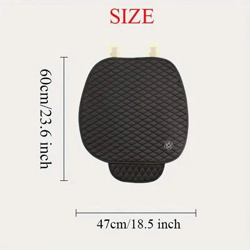 Camellia Flower Breathable Skidproof And Durable Car Seat Cushion