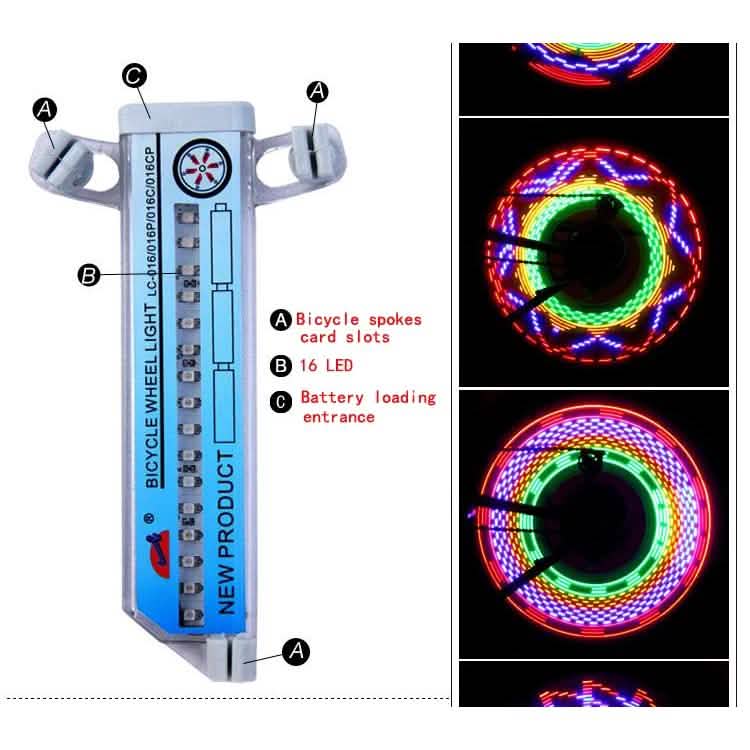 Colorful Rainbow 32 LED Wheel Signal Lights for Cycling Bikes Bicycles Outdoor