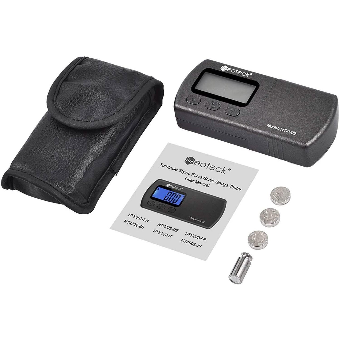 Digital Turntable Stylus Force Scale Gauge 0.01g/5.00g Blue LCD Backlight for Tonearm Phono Cartridge