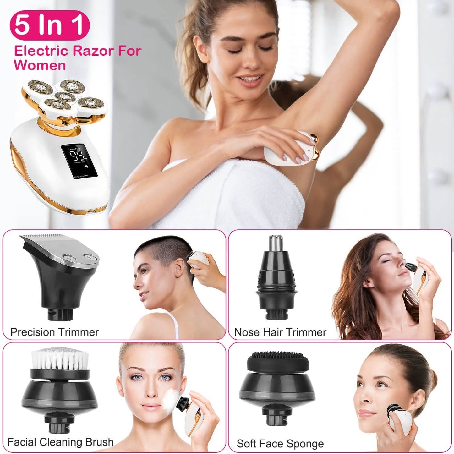 Electric Razor for Women Painless Leg Shaver
