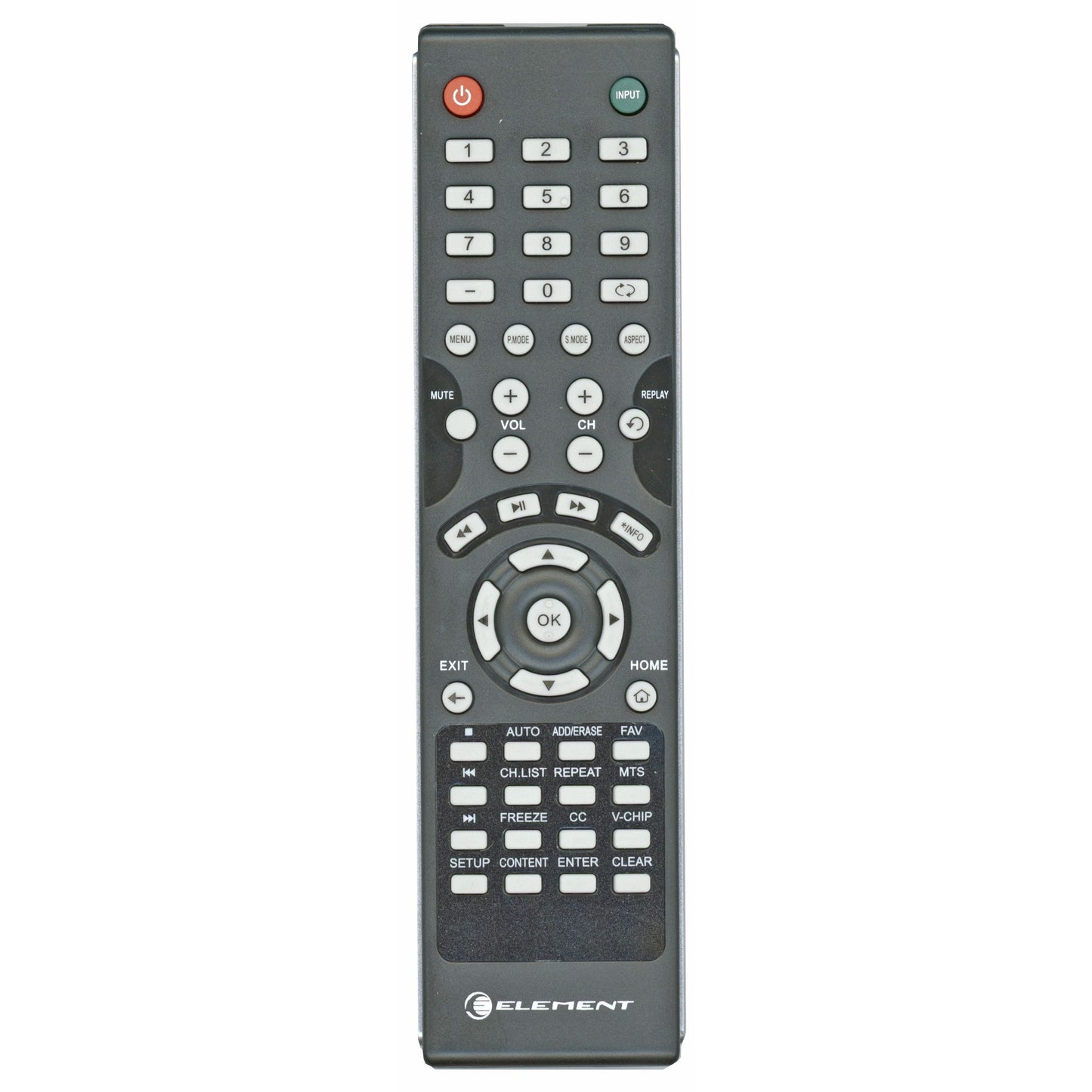 Element JX8040A TV Combo Remote Control