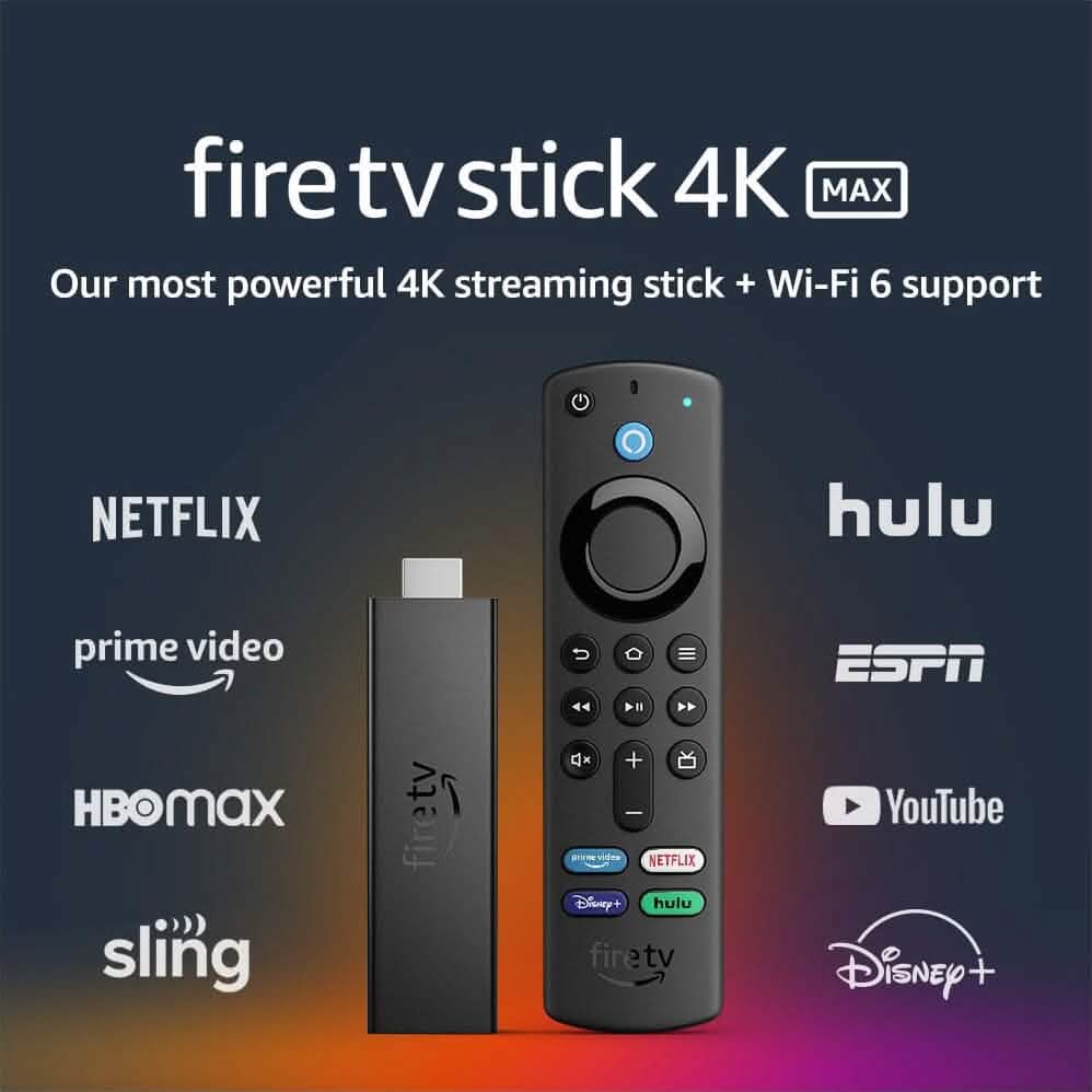 Fire TV Stick 4K Max Streaming Device (Refurbished)