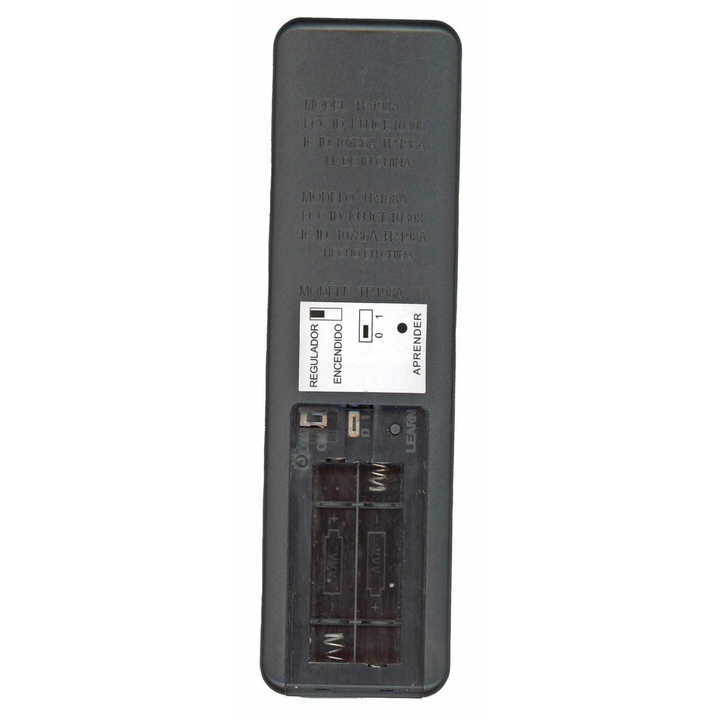 Dan's Originals TR198A / KUJCE10308 Ceiling Fan Remote Control | RF | DC FANS | Learn Button - KUJCE10308