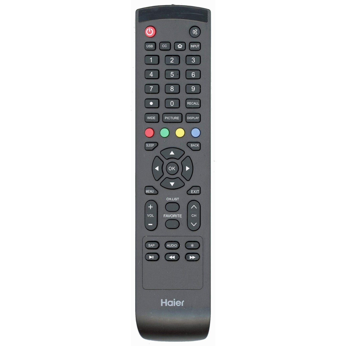 Haier 904HRK8610064 TV Remote Control - 904-HRK86-10064