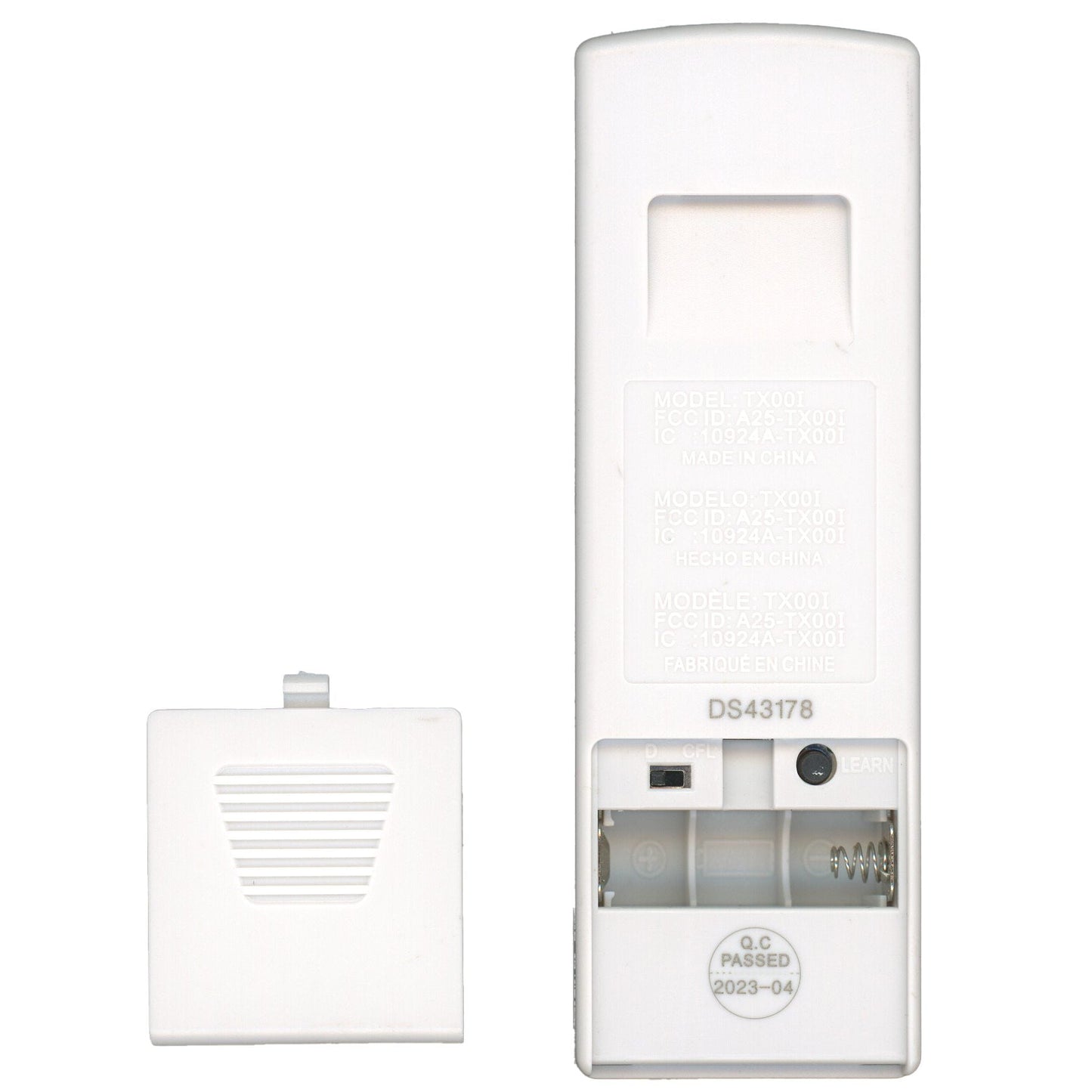 Harbor Breeze A25TX00I Ceiling Fan Remote Control - A25-TX00I