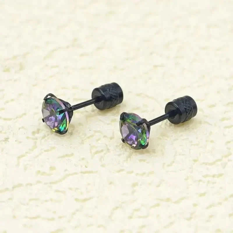 High-End Synthetic Zirconia Earrings