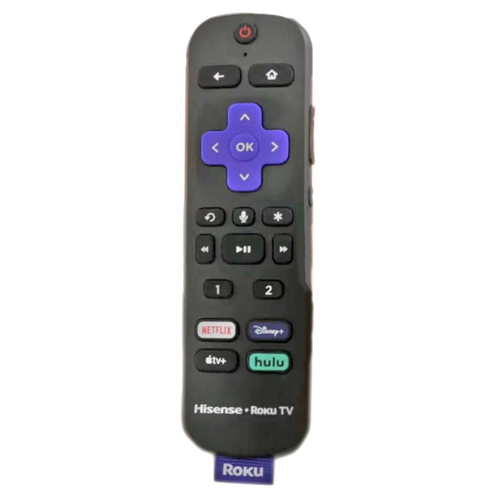 Hisense RCS01R ROKU TV Remote Control | Voice | RF | Headphone | Netflix | Disney + | Apple TV + | Hulu- RCS01R