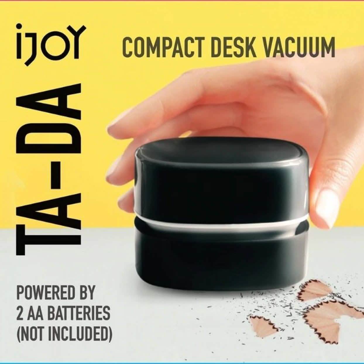 iJoy Ta-Da Battery Powered Mini Desktop Vacuum Cleaner